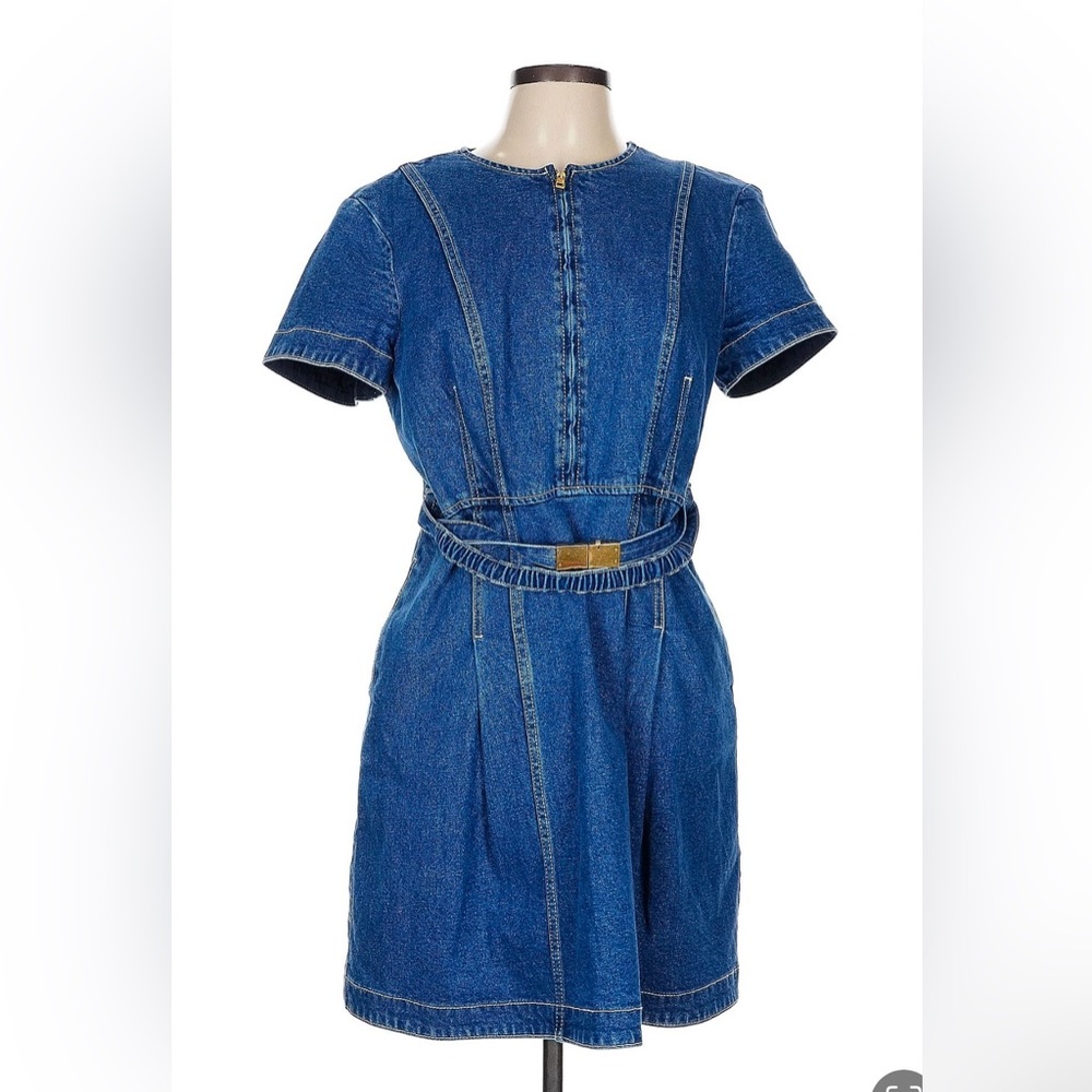 Denim Short Sleeve Dress